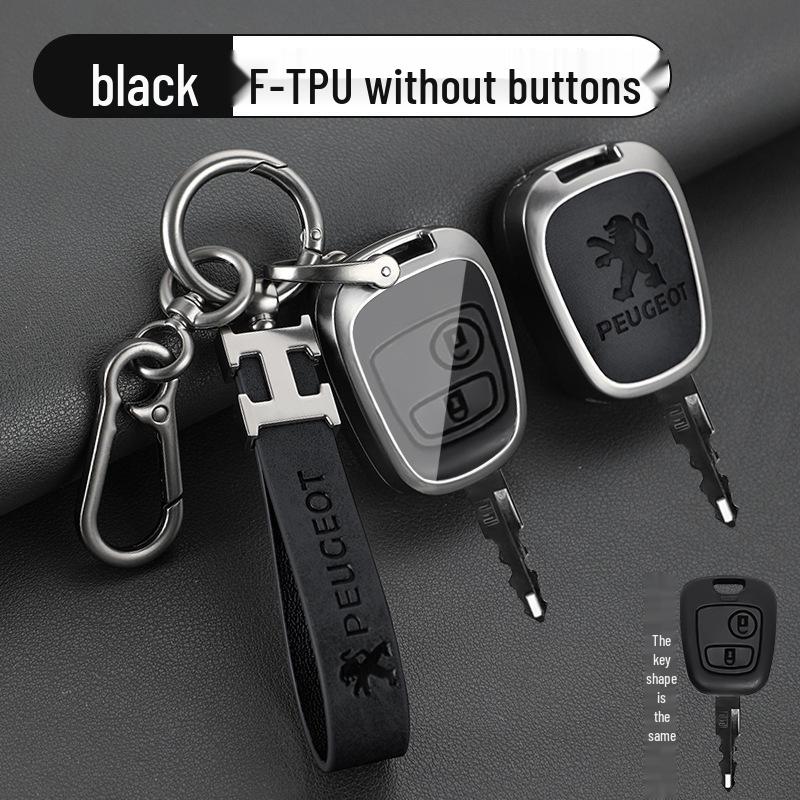 Крышка-брелок из цинкового сплава для Dongfeng Peugeot: Подходит для моделей 308, 301, 408X, 308S, 3008, 2008, 508