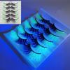 5 pairs/Tray Flexible Volume Colorful Eyelashes Long Makeup Party Lashes  Festival
