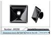 Lisheng High-Frequency Horn Speaker - Flat Mouth ABS Plastic 10", 12", 15" Driver Head