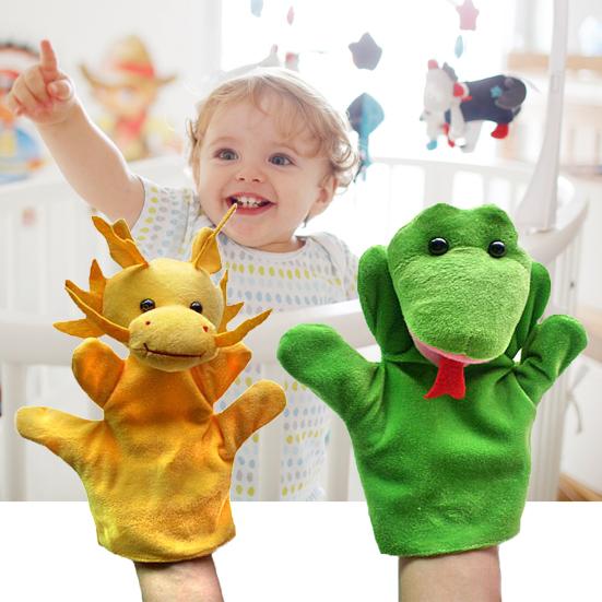 Animal Hand Puppet Super Soft Tear-Resistant Flannel Hand Puppet Storytelling Preschool Role Play Toy for Home