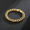 Stainless Steel Cuban Chain Men's Simple Bracelet Fashion Jewelry