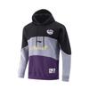 Худи Li Ning CBA All-Star Series Basketball Color Block для мужчин, худи, черный, дымчато-серый, фиолетовый, AWDVD33-3