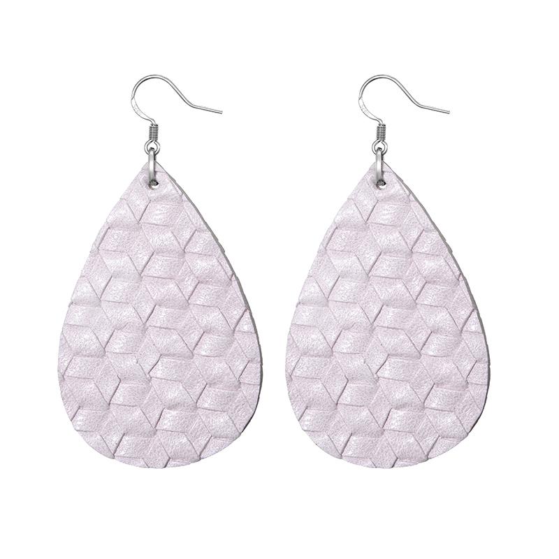 Fashion 29 Colors Teardrop Leather Earrings Lightweight Drop Earings Zircon Antique Dangle Earrings For Women Gifts Wholesale