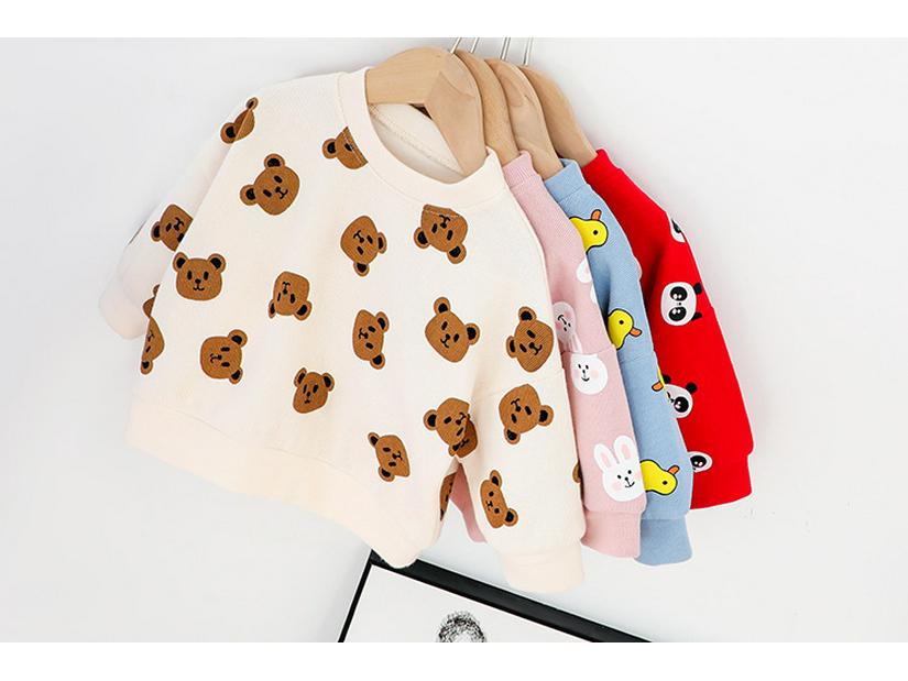 Осенний детский мультяшный комплект из двух предметов с длинным рукавом - Маленький Баюн