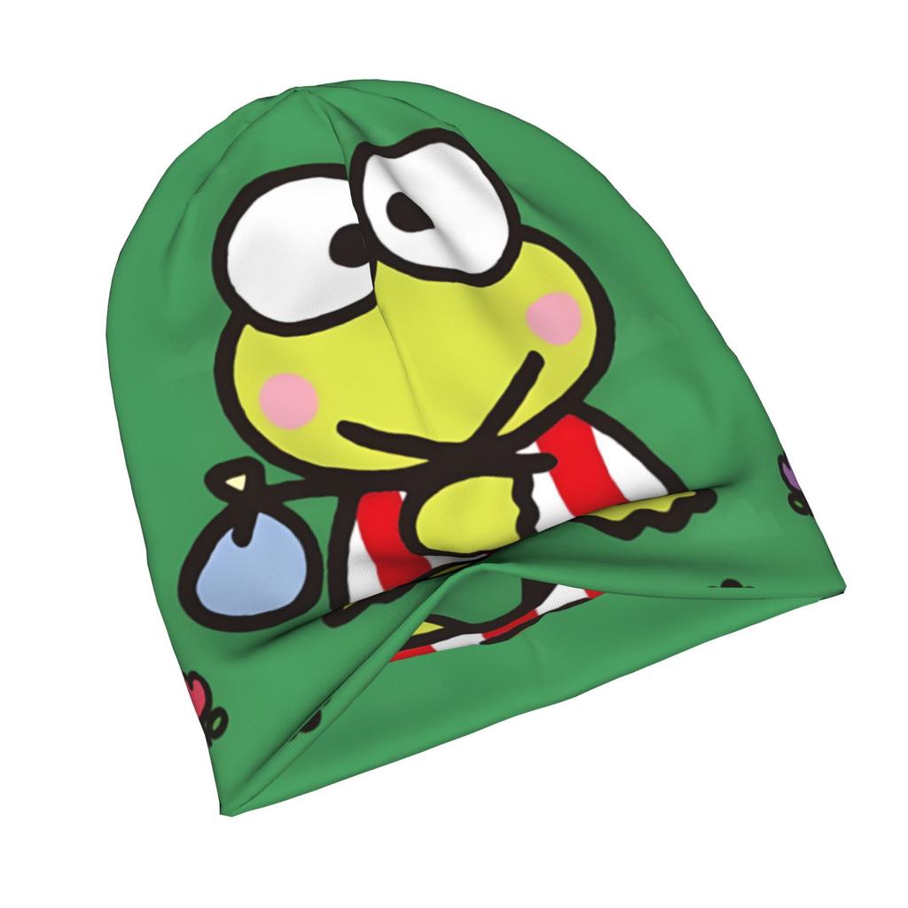Sanrio KeroKero Keroppi Adult Knit Hat - Keroppi-Themed with Iconic, Culture Accessory Suitable for Casual Outfits, Themed Events & Gifts for And