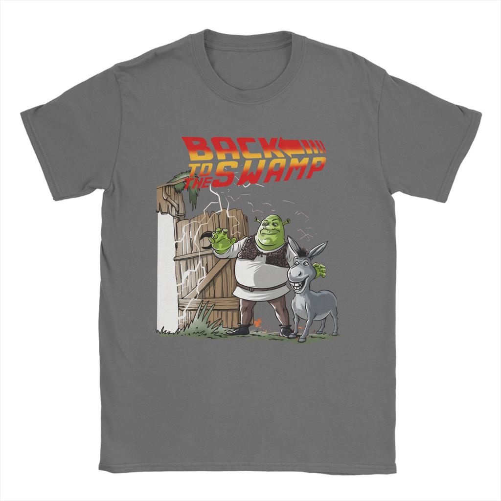 Unisex Back to the Swamp Shreks T Shirts Cotton Clothing Casual Short Sleeve Crewneck Tees Adult TShirts