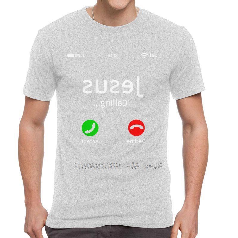 Иисус зовет христианские футболки мужские футболки с коротким рукавом из хлопка мужские