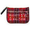 Sanrio Hello Kitty Flat Pouch Kitty Tartan (Привет, Красный)