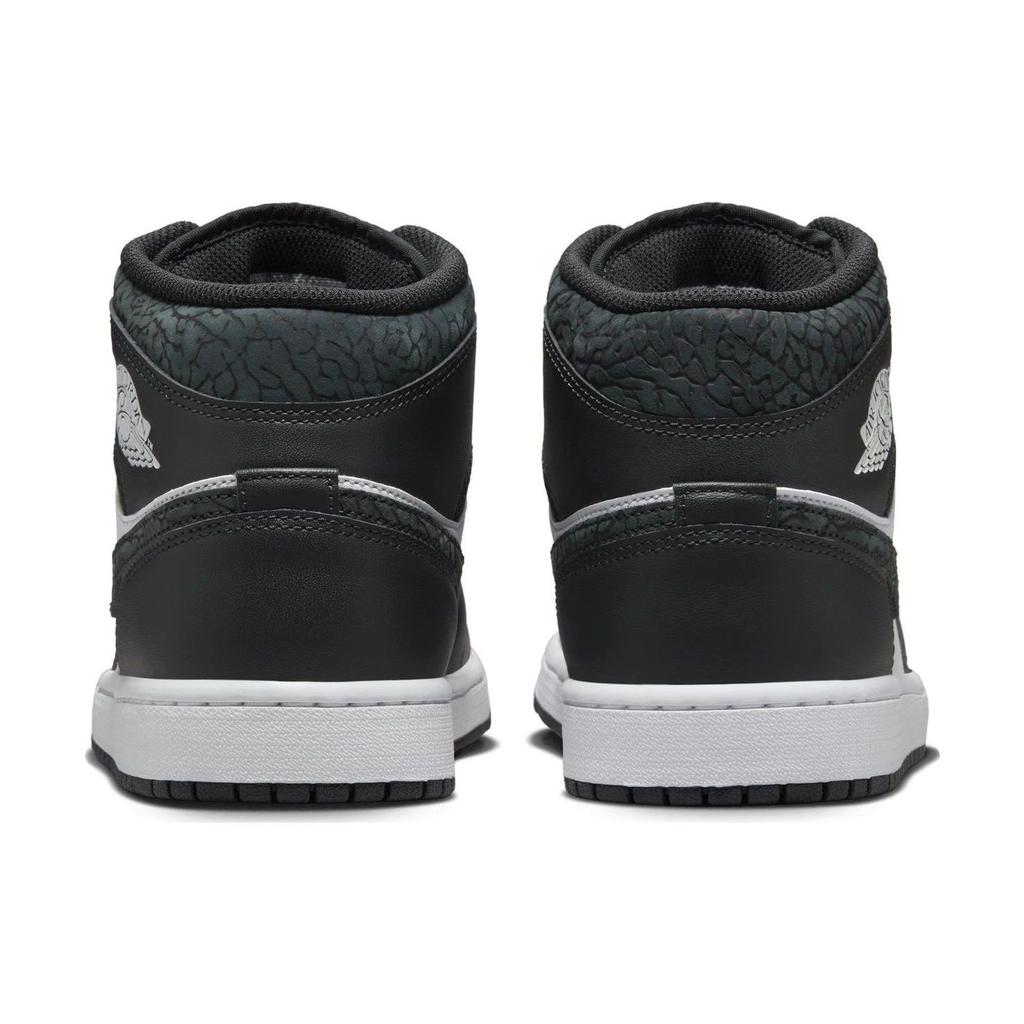 Мужские кроссовки Air Jordan 1 Mid SE Panda Elephant Black Off-Noir White FB9911-001