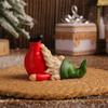 Cute Mini Santa Claus Figurines Handmade Faceless Gnome Figurine  Children Gifts