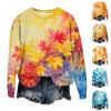 Women's Fashion Loose Casual Pocket Long Sleeve Hoodie Printed Sweatshirt Top