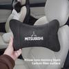 Car Suede Headrest Breathable Memory Foam Neck Pillow For Mitsubishi Colt I200 Space Delica Triton Ralliart Star Mirage Montero