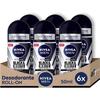 Испания NIVEA MAN Black and White Невидимый дезодорант шариковый 50 мл 6 упаковок, 6 штук