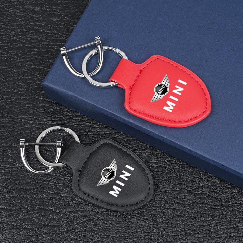 ECN2 Leather Car Key Bag Coins Wallet Mini Card Pouch Auto Interior For Mini F54 F55 F56 F57 F60 R50 R52 R53 R55 R56 R57 R58 R59 R60