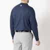 FootJoy Men's Brushed Scottish Print Long Sleeve Mock Neck Shirt, Navy, XXL (FJ-F24-S17, 32103-XXL)