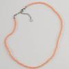 BICYCLE TROPHY Pickman Daily Bead Necklace 02 (PEACH / 3mm Miyuki Beads)