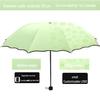 UV Protective Black Folding Sun Umbrella - Anti-Ultraviolet Women's Sunshade with Custom Logo