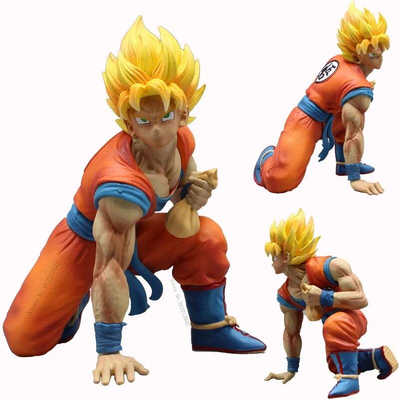 Фигурки героев GK Son Goku, статуя на корточках, модель ПВХ, игрушки для детей