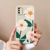 Чехол для Samsung A11 Цветок Мягкий Жидкий Силикон Прочный Защита Линзы Задние Крышки Телефона Для Galaxy A 11 Funda Coque Для Женщины