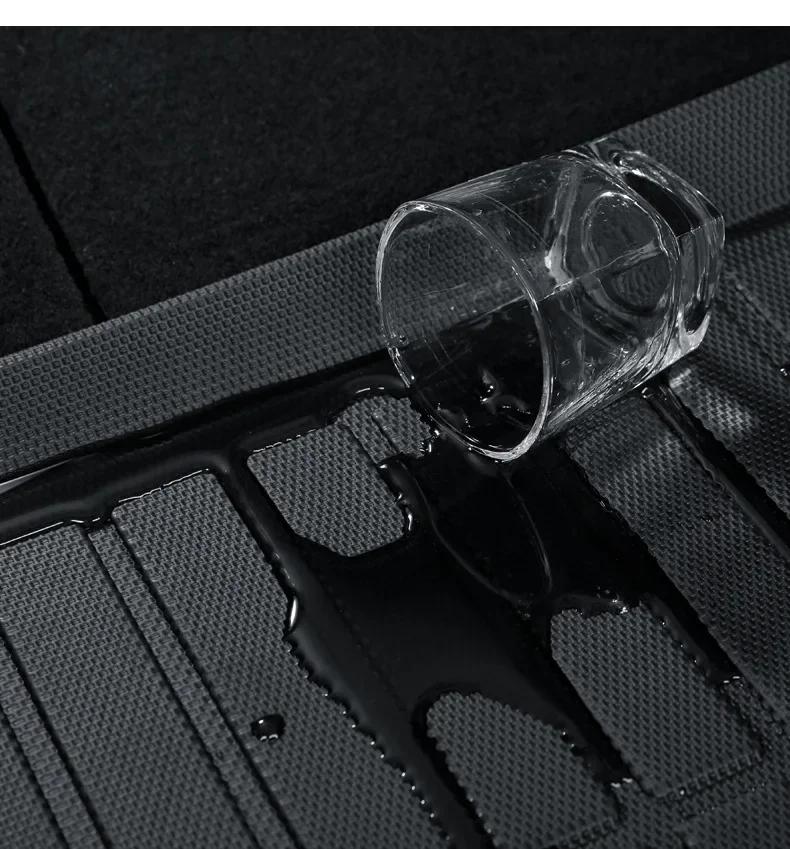 Car Rear Trunk Mat for Toyota Sienna XL40 LE XSE 2021~2024 Special TPE Waterproof Pad Trunk Tray Liner Cargo Cover Accessories