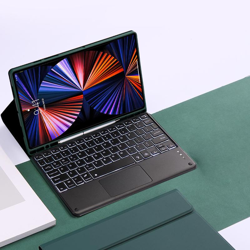 Case with Keyboard for Samsung Galaxy Tab S10 FE Plus 13.1 Inch Magnetic Backlight Touchpad Keyboard for Samsung S10 FE+ 13.1"