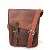 Leather Shoulder Satchel Messenger Crossbody Bag Push Lock Women's Vintage