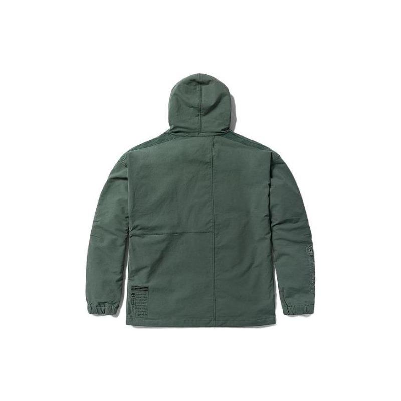 Timberland Однотонная флисовая толстовка с капюшоном свободного кроя для унисекс Balsam-Green A619D-392