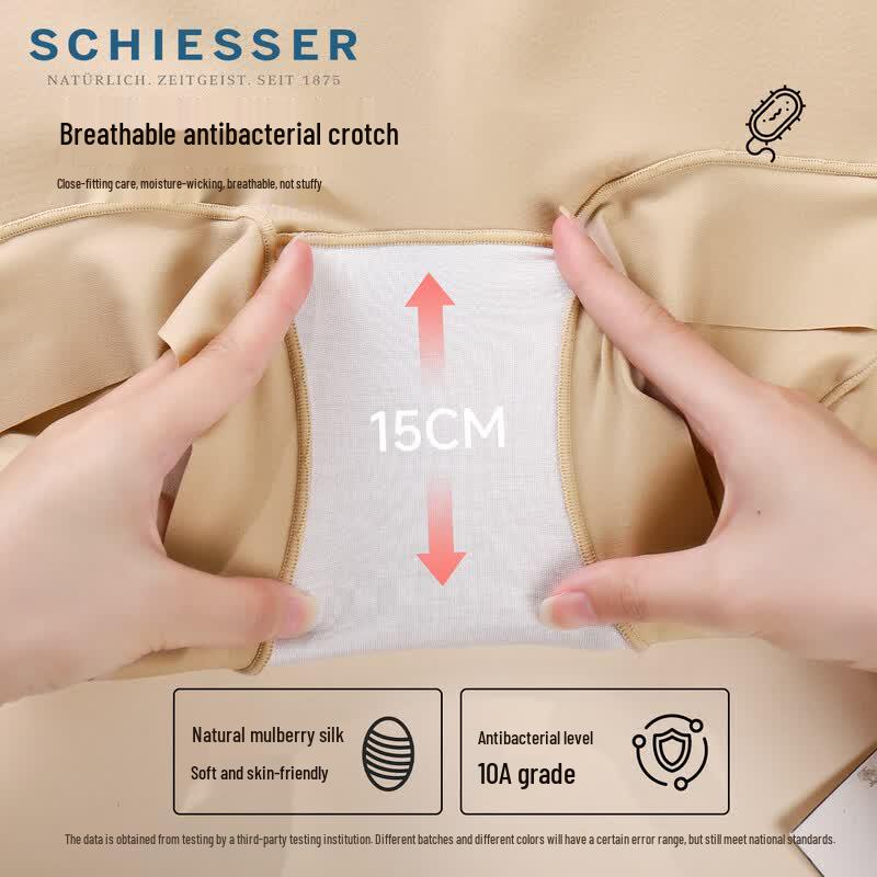 Schiesser Women's High-Waisted Seamless Tummy Control Silk Briefs