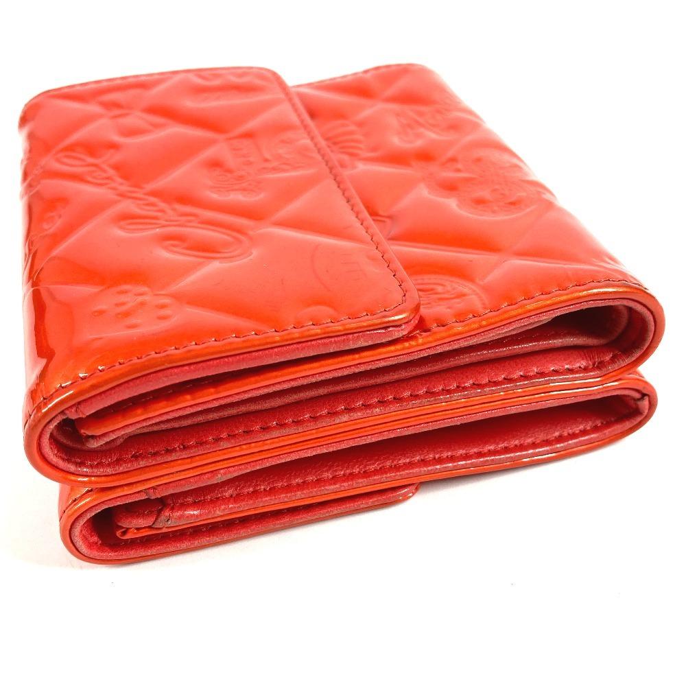 CHANEL NO5 logo ribbon icon Wallet Compact Wallet Trifold wallet Patent Leather