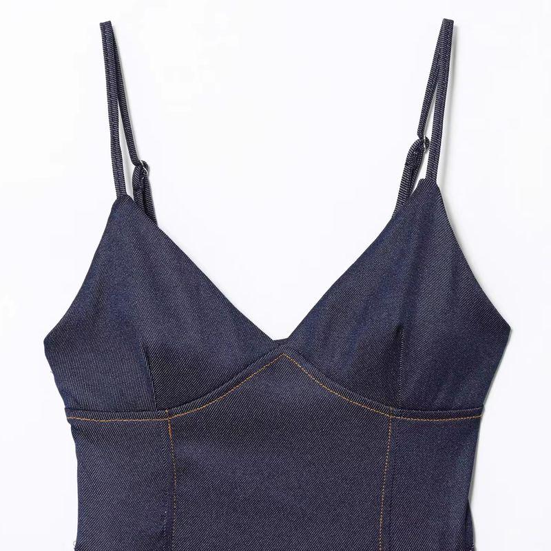 Araltay New Arrival Fashion Style Women's Clothing Fashion All-Match Minimalist Twill Ruffled Spaghetti Straps Tops 0858263