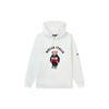 Fila American Style Cartoon Bear Pocket Letter Print Casual Hoodie Men Hoodies Standard-White F51M239299F-WT