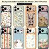 Милый мультяшный кролик НАКЛЕЙКА-ОБЕРТКА Skin Wrap для iPhone 17 Pro/Pro max Защитная пленка для задней панели, рамки, камеры