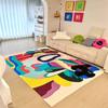 Living Room Carpet Colorful Abstract Art Style Bedroom Bedside Sofa Floor Mat Soft Velvet Rug Large Area Home Decoration Carpets