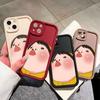 Cartoon Interesting Girl Soft Silicone Phone Casing Full Cover Camera Shockproof Protection Rubber Case for Samsung