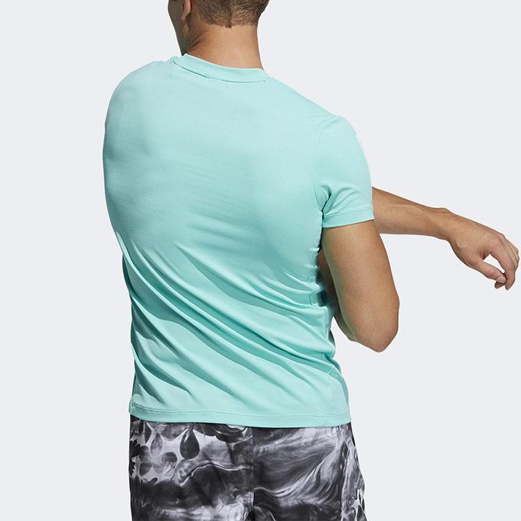 adidas H.rdy 3s Training Быстросохнущая дышащая футболка с короткими рукавами Мужские топы Acid-Mint GP7654