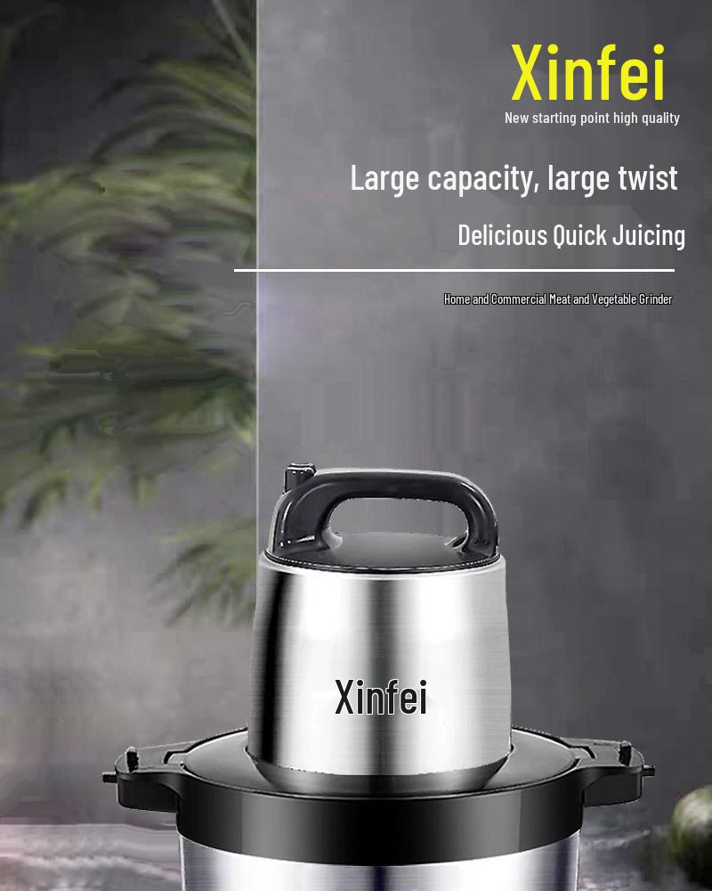 Электрическая мясорубка и многофункциональный миксер из нержавеющей стали высокой мощности для домашнего и коммерческого использования