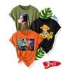Creative portrait pattern series three-piece set: family set, friends set, sisters set, printed fashion retro style women's summer casual sports top,