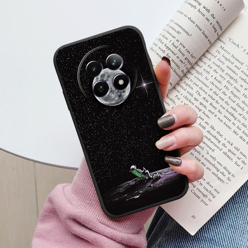 Case For Redmi 14C 4G 14R 5G A4 Note 14 Pro Poco C67 Cute Heart Flower Back Cover Soft Silicone Matte Protective Fundas Cartoon