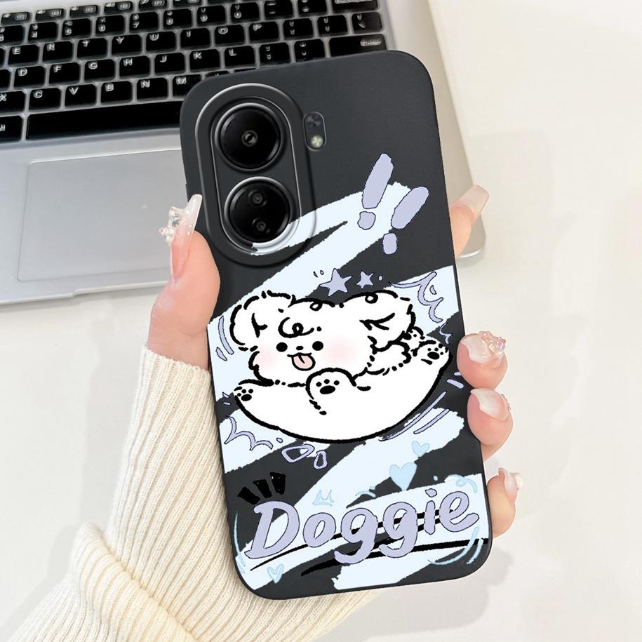 For Xiaomi Redmi 13C 4G Case Cute Cartoon Panda Capa Shockproof Silicone Phone Cover For Xiaomi Poco C65 Redmi13C 13 C 4G Bumper