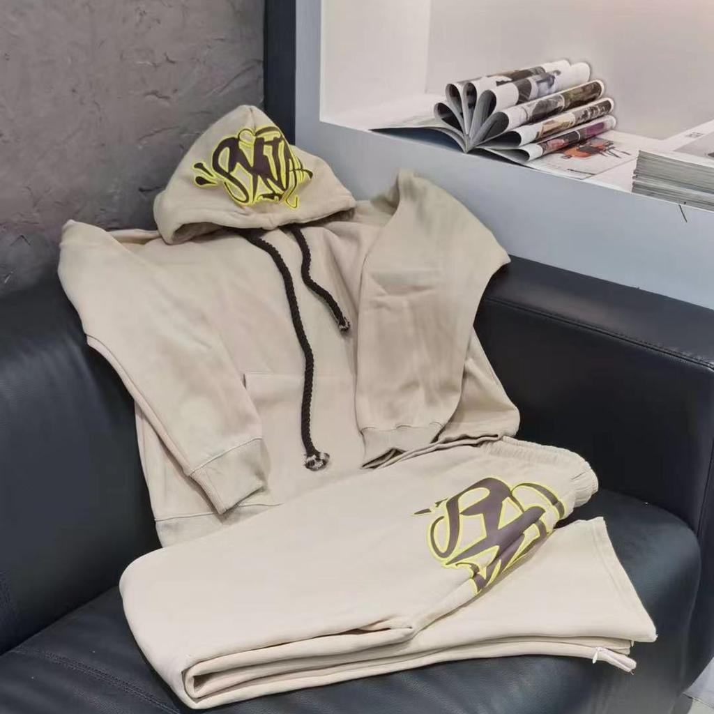 Высококачественный хлопковый повседневный спортивный костюм Y2K Харадзюку Хай-стрит Мужской Женский Худи Брюки Хип-хоп Спортивная одежда Топы Спортивные брюки