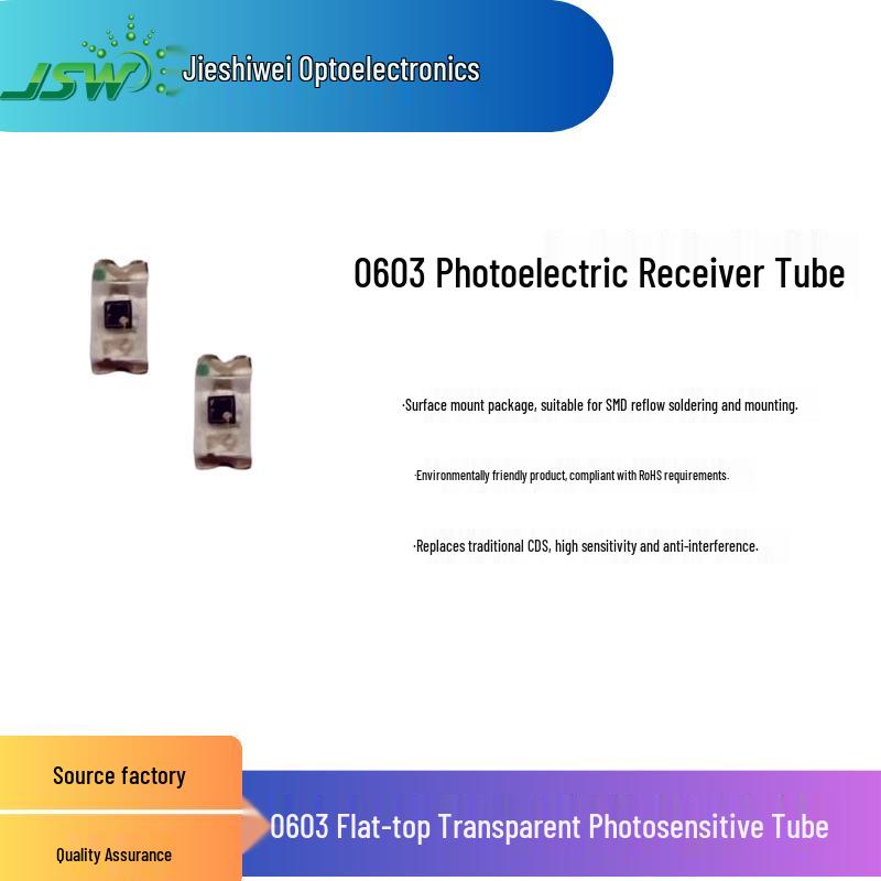 High-Sensitivity 0603 SMD Linear Photosensitive Receiver Tube - Flat Transparent Head