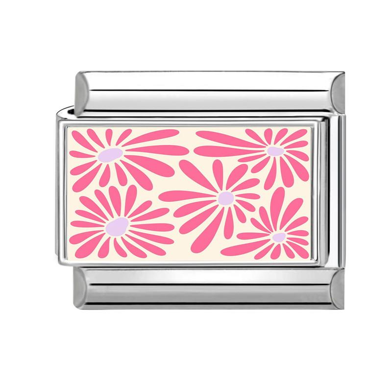 Новая серия Brilliant Colorful Flower Butterfly Итальянские Шарм-Звенья Подходят для 9-мм Браслета из Нержавеющей Стали Женские Мужские DIY Изготовление Украшений