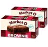 Market O Брауни 2 упаковки, по 6 мини-брауни в каждой, 120 г – Премиальное шоколадное угощение