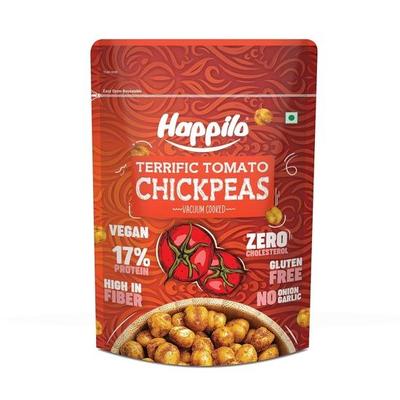 Happilo Premium Super Snack Terrific Tomato Chickpeas 110 г, хрустящий и вкусный, супер полезный