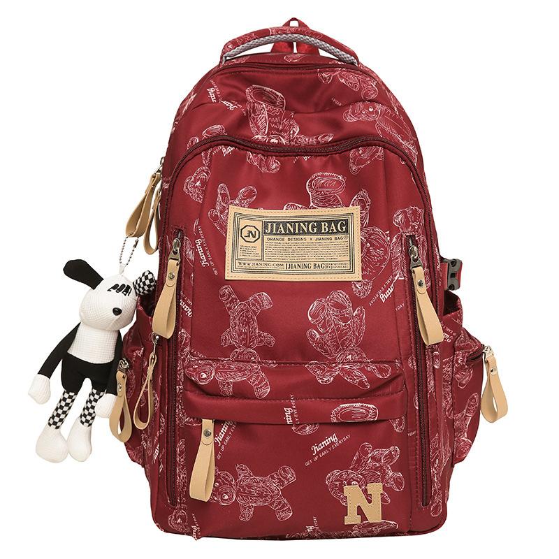Schoolbag Children Elementary School Students Girls College Students Junior High School Students High School Large Capacity Men Backpack