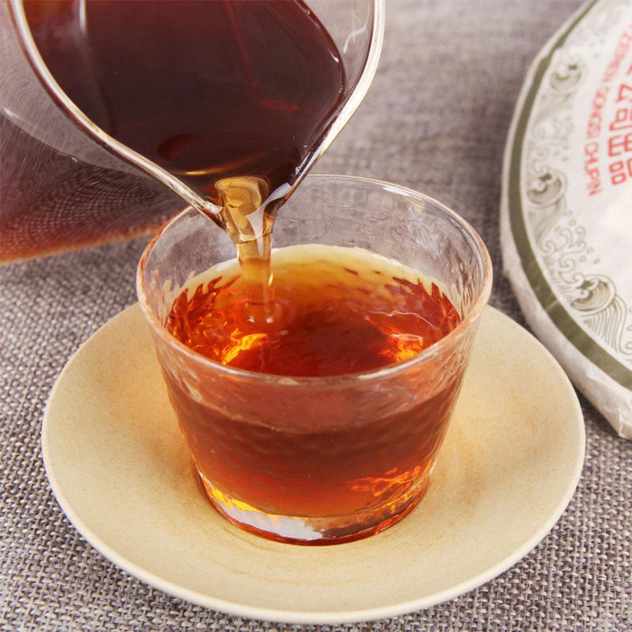 Чай Пуэр Гун Тин Чен Юн Шу 2008 года, спелый чай Пуэр, 357 г