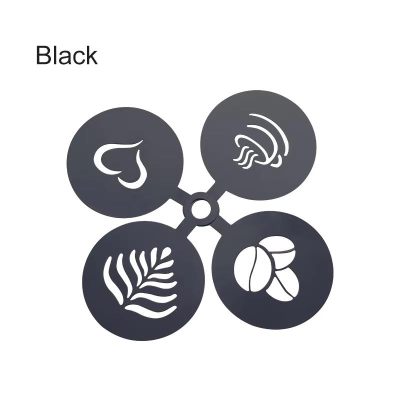 Трафарет из нержавеющей стали для кофе, латте, капучино, трафареты для украшения, торт, печенье, аэрозольная краска, художественная форма для выпечки, шаблон для бариста