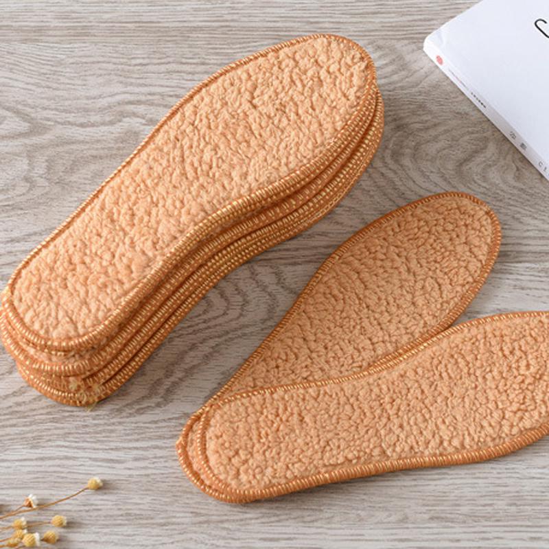 Winter Warm Soft Thicken Unisex Shoes Pads Cushion Velvet Insole Heated Insert Cushion