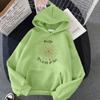 Women's Autumn Fleece Hoodie Top Ladies Oversized Letter Spider Web Print Pullover Sweatshirt