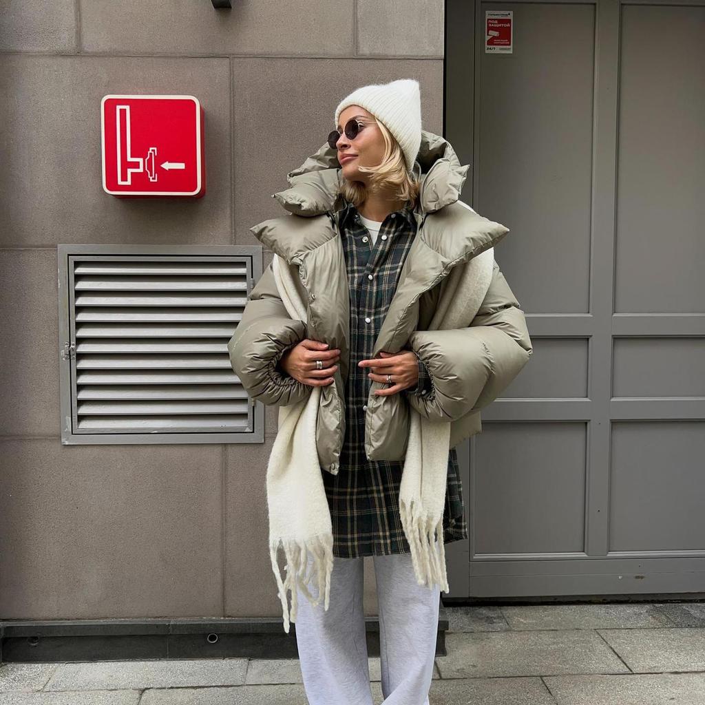 Winter Warm Cotton Puffer Jackets Women's Loose Parkas Coat Vintage Bread Jacket Outwear Office Ladies Quilted Jacket